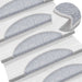 Trappematter lys grå 15 stk 56x17x3 cm