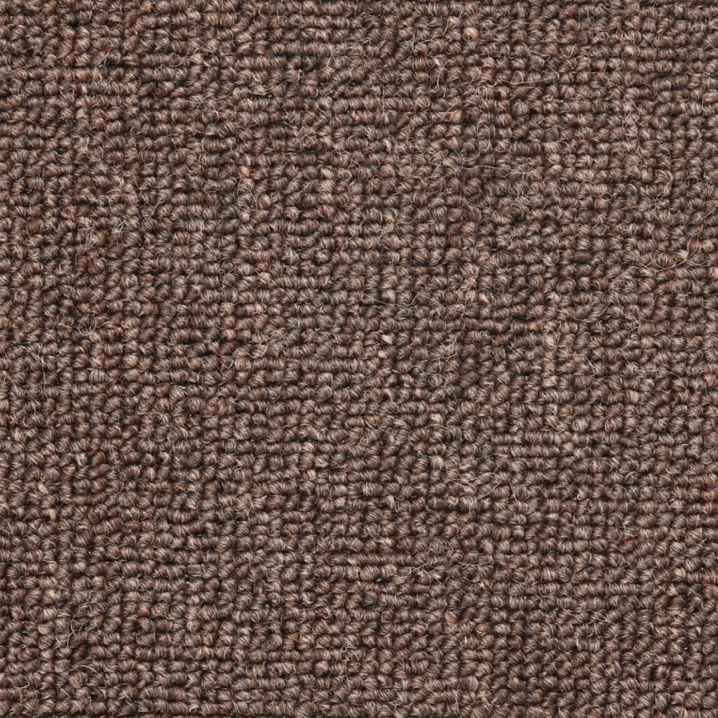 Trappematter 15 stk 56x17x3 cm kaffebrune halvrund
