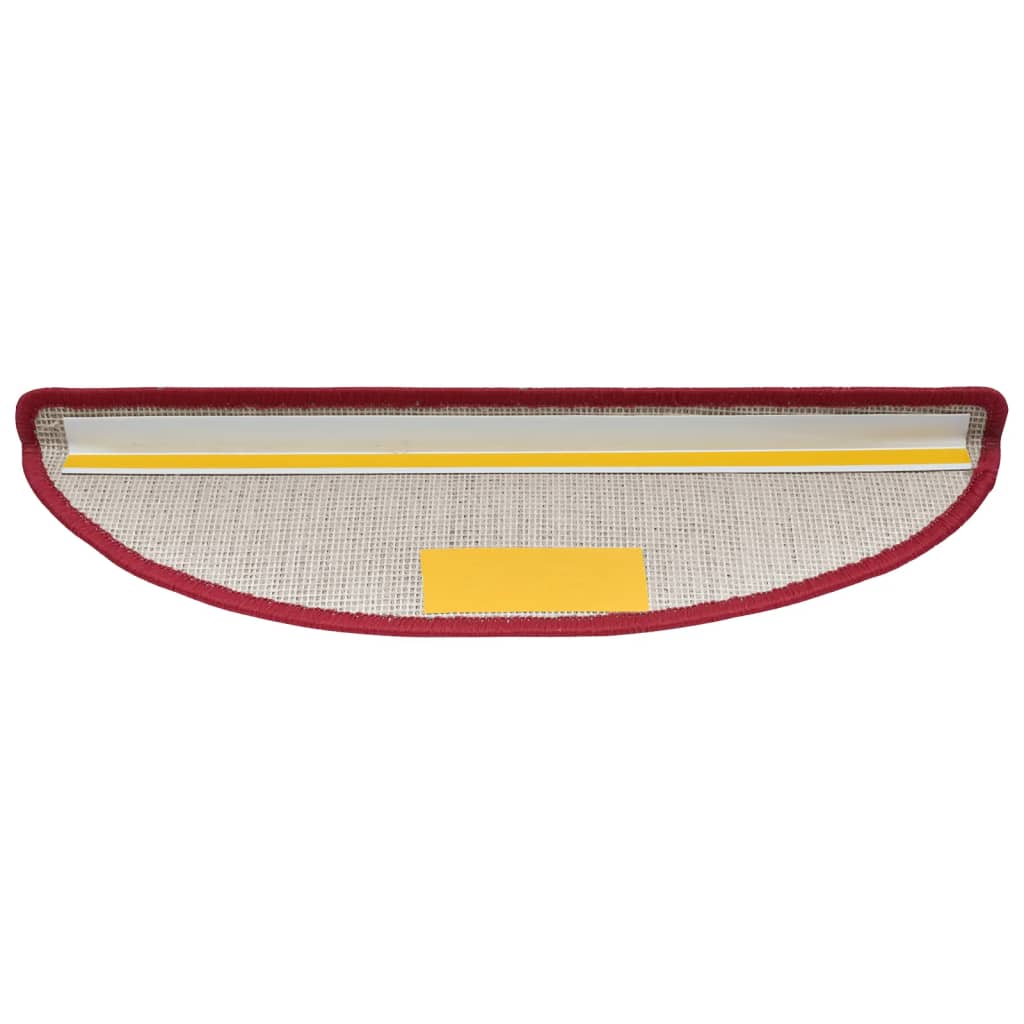 Trappematter 15 stk 56x17x3 cm rød halvrund