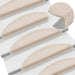 Trappematter 15 stk 56x17x3 cm taupe halvrund