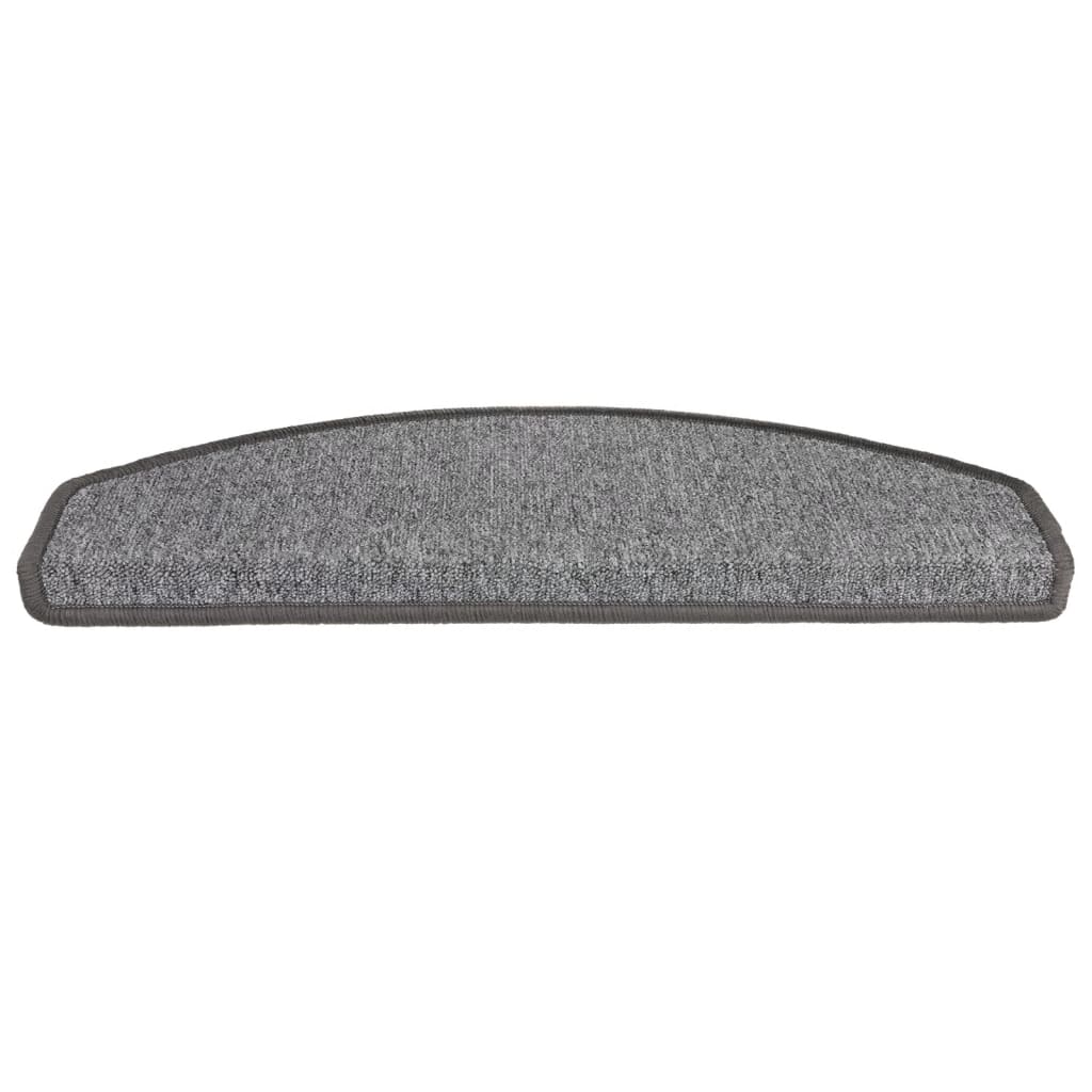 Trappematter 15 stk 65x24x4 cm mørkegrå halvrund store