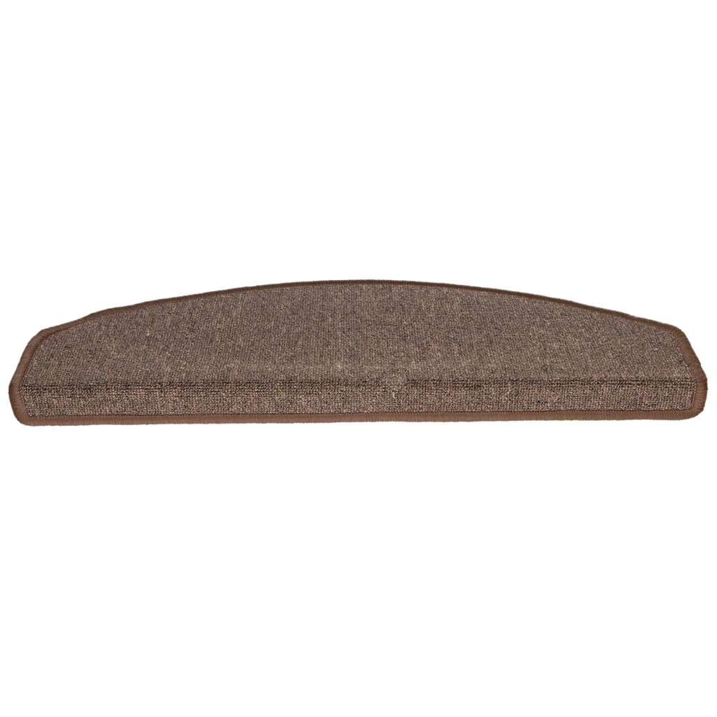 Trappematter 15 stk 65x24x4 cm kaffebrune halvrund store