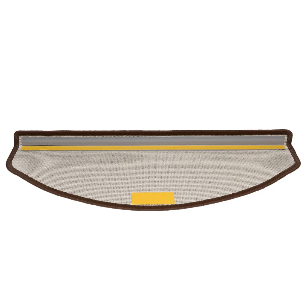 Trappematter 15 stk 65x24x4 cm kaffebrune halvrund store