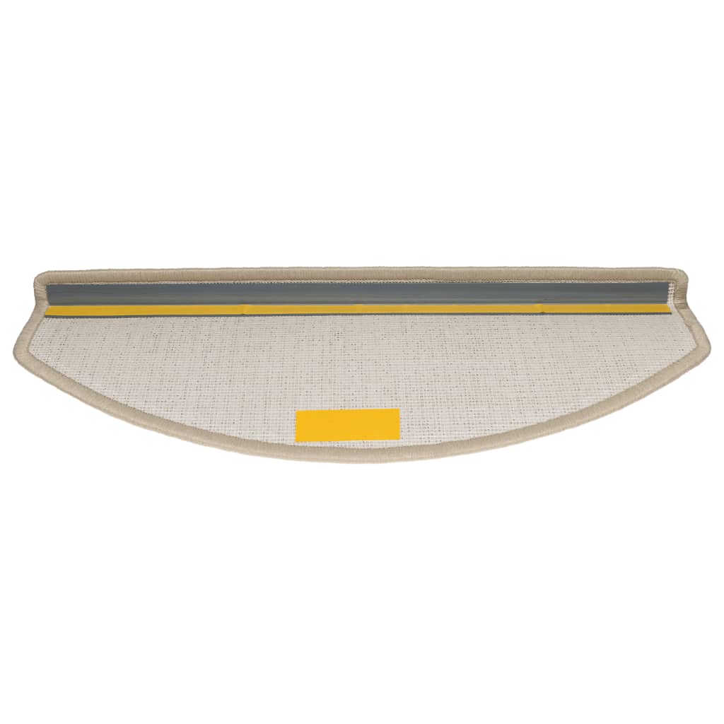 Trappematter 15 stk 65x24x4 cm taupe halvrund store