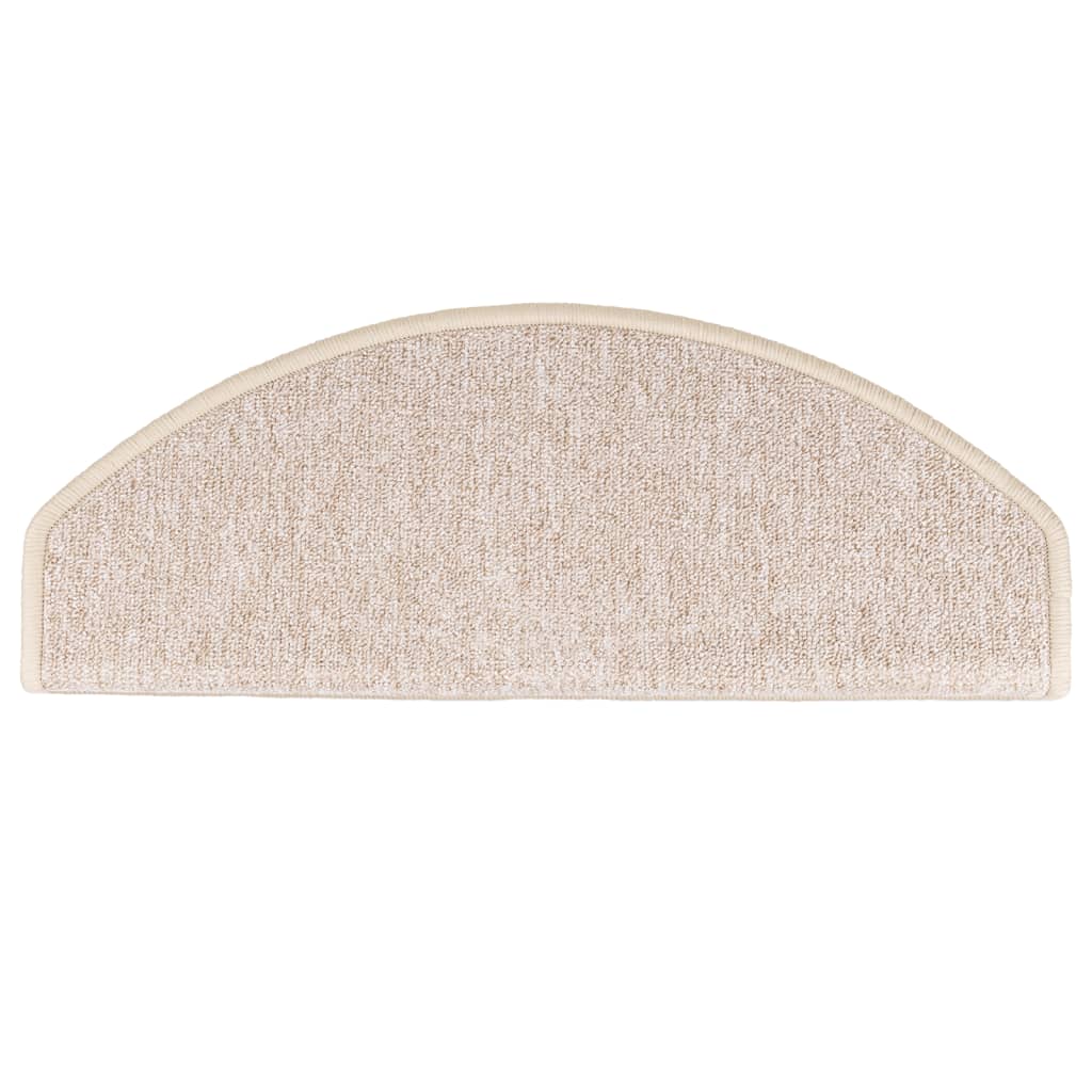 Trappematter 15 stk 65x24x4 cm taupe halvrund store