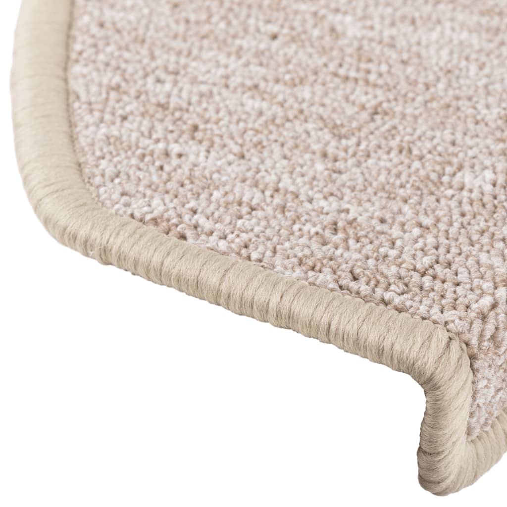 Trappematter 15 stk 65x24x4 cm taupe halvrund store