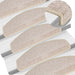 Trappematter 15 stk 65x24x4 cm taupe halvrund store