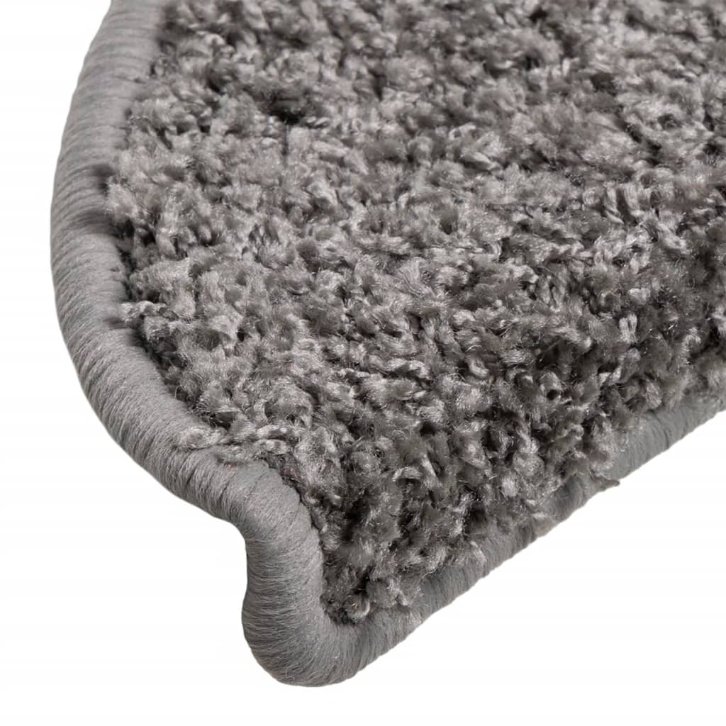 Trappematter 15 stk 56x17x3 cm grå halvrund