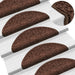 Trappematter 15 stk 56x17x3 cm brune halvrund