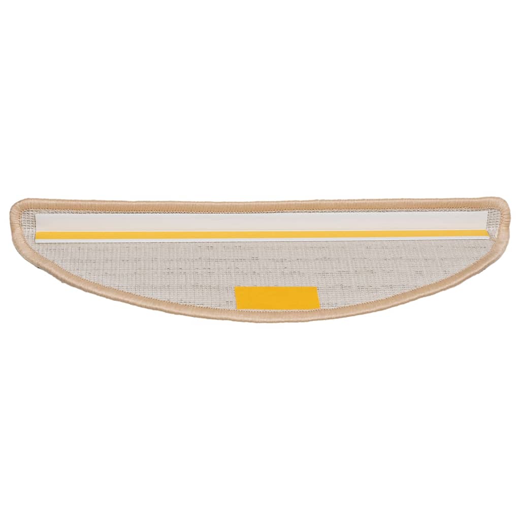 Trappematter 15 stk 56x17x3 cm kremfargede halvrund