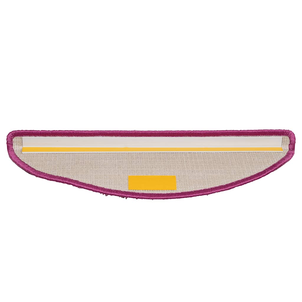 Trappematter 15 stk 56x17x3 cm fiolett halvrund