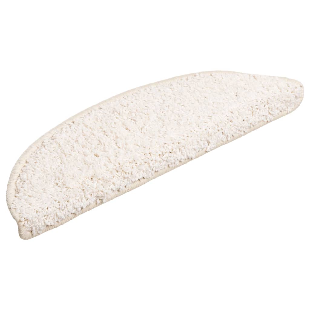 Trappematter 15 stk 56x17x3 cm hvite halvrund