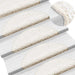 Trappematter 15 stk 56x17x3 cm hvite halvrund
