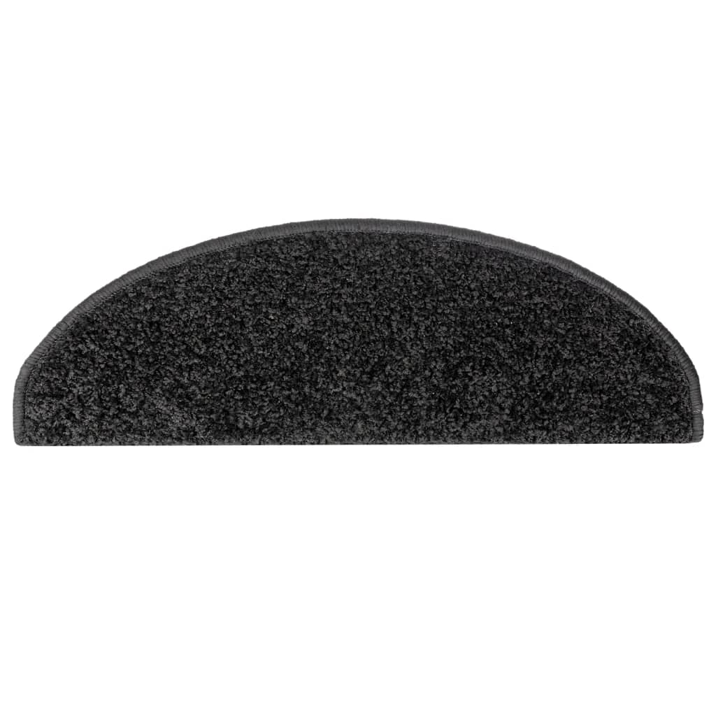 Trappematter 15 stk 65x21x4 cm svarte halvrund store