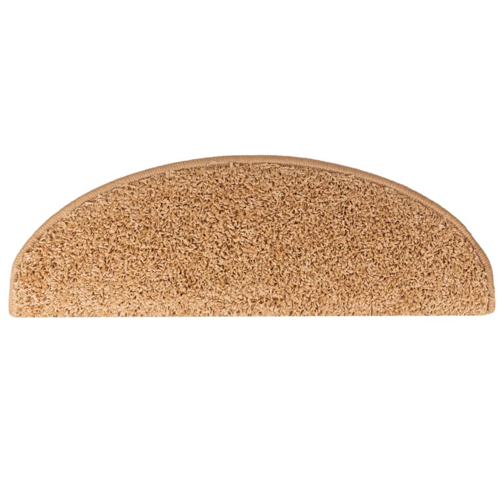 Trappematter 15 stk 65x21x4 cm beige halvrund store