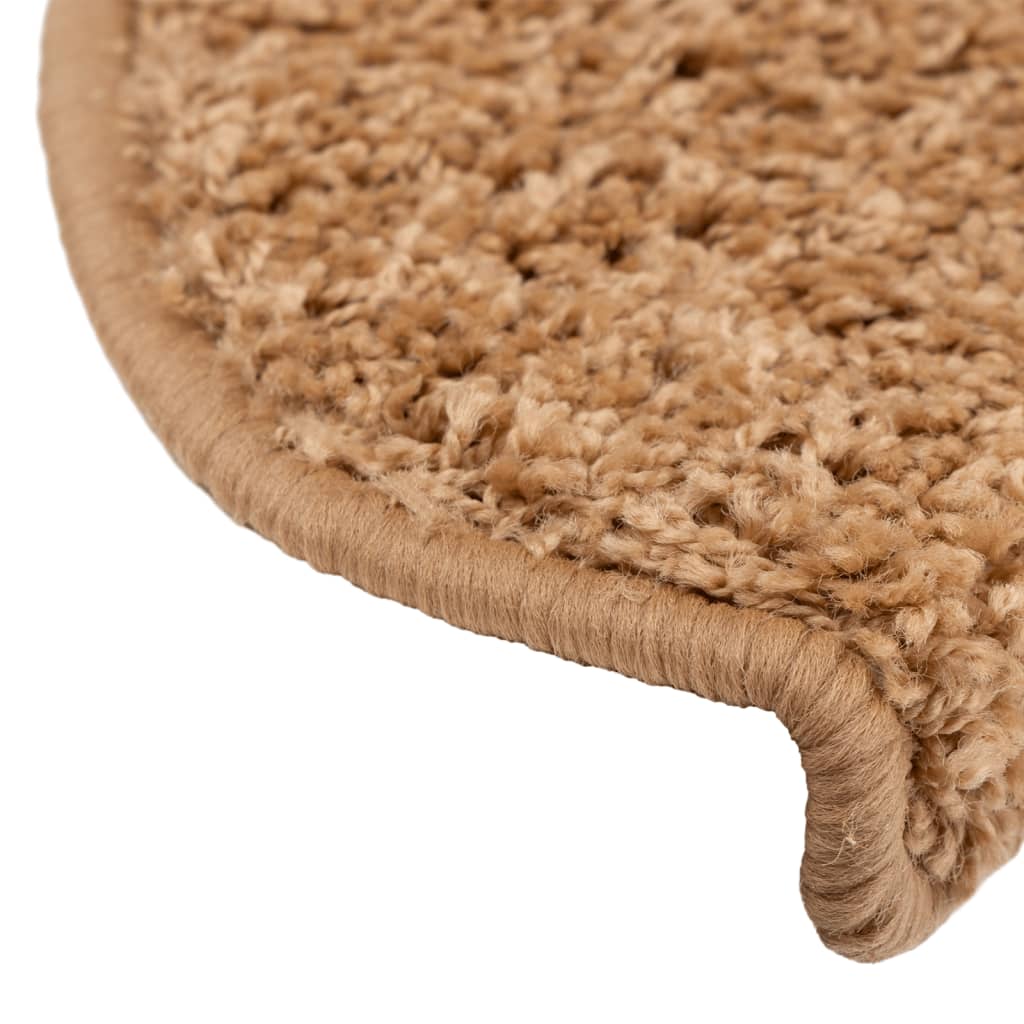 Trappematter 15 stk 65x21x4 cm beige halvrund store