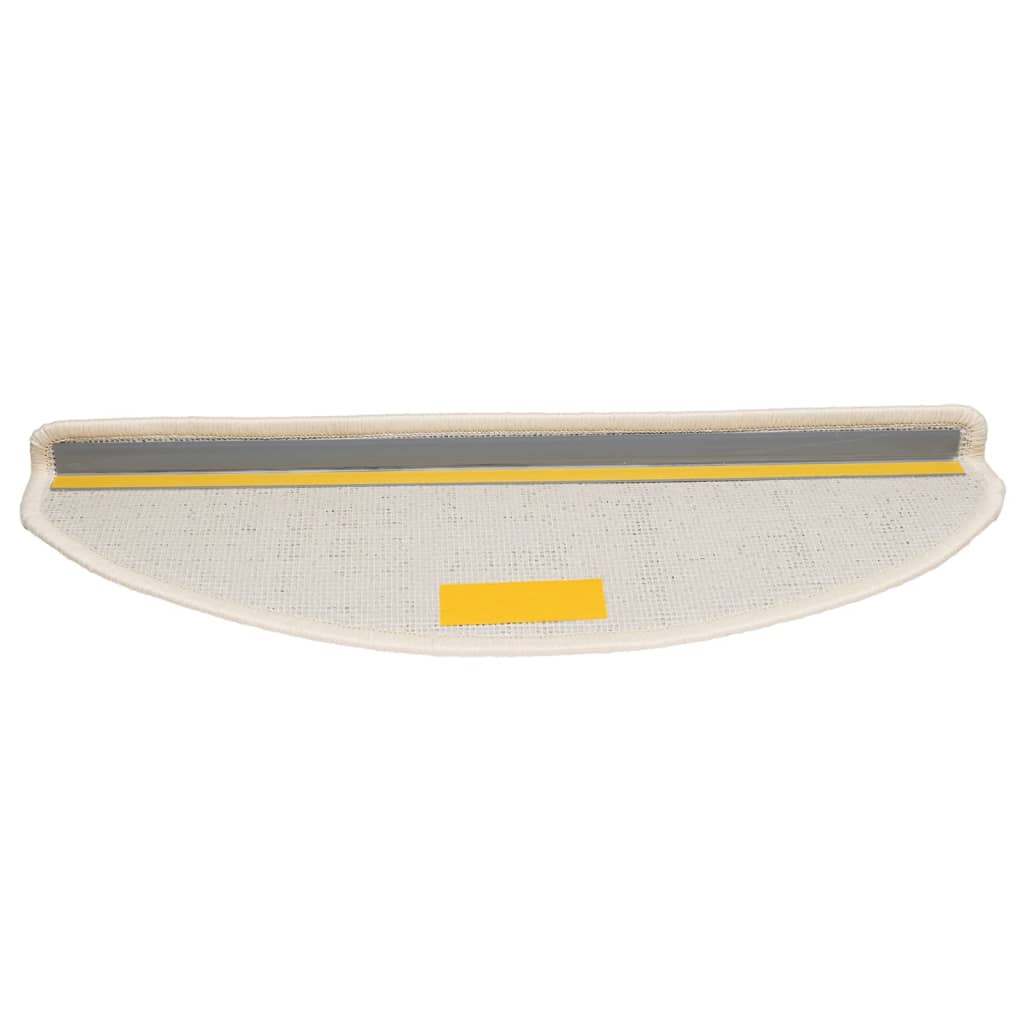 Trappematter 15 stk 65x21x4 cm hvite halvrund store