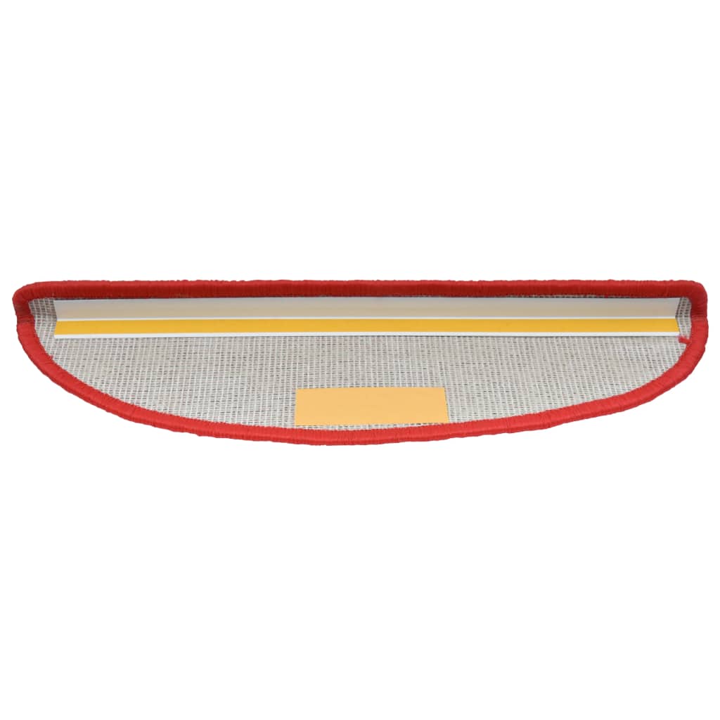 Trappematter 15 stk 65x21x4 cm røde halvrund store