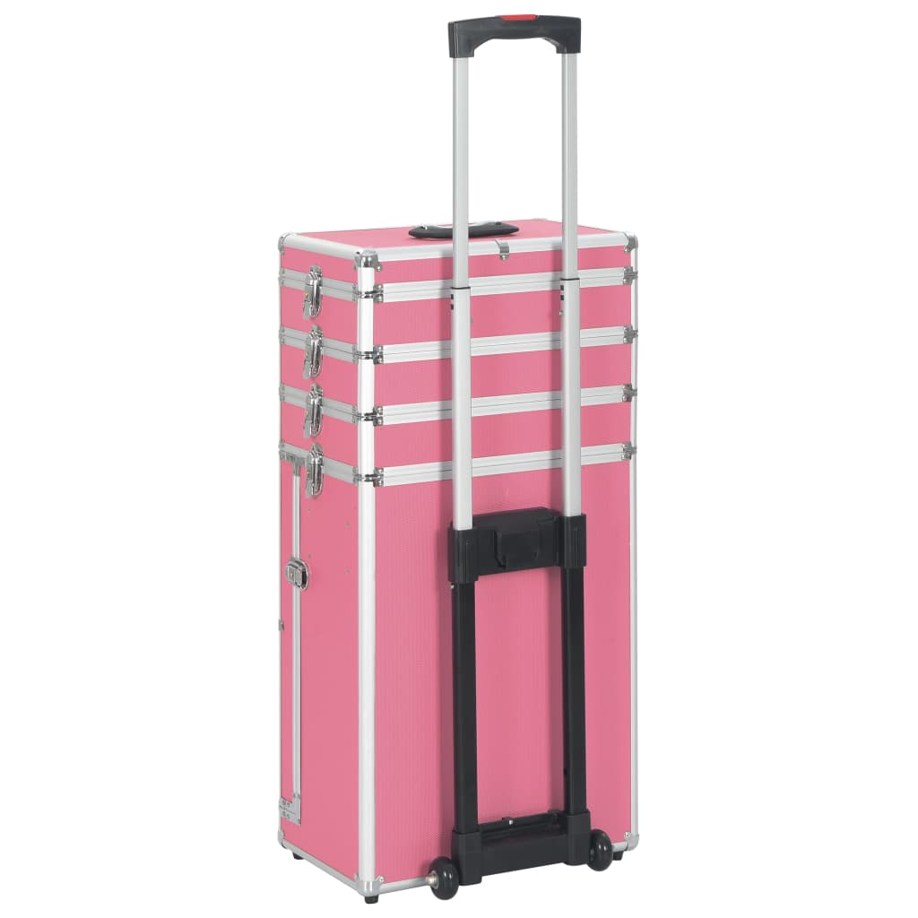 Sminketralle aluminium rosa