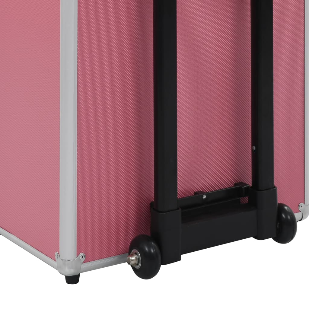 Sminketralle aluminium rosa