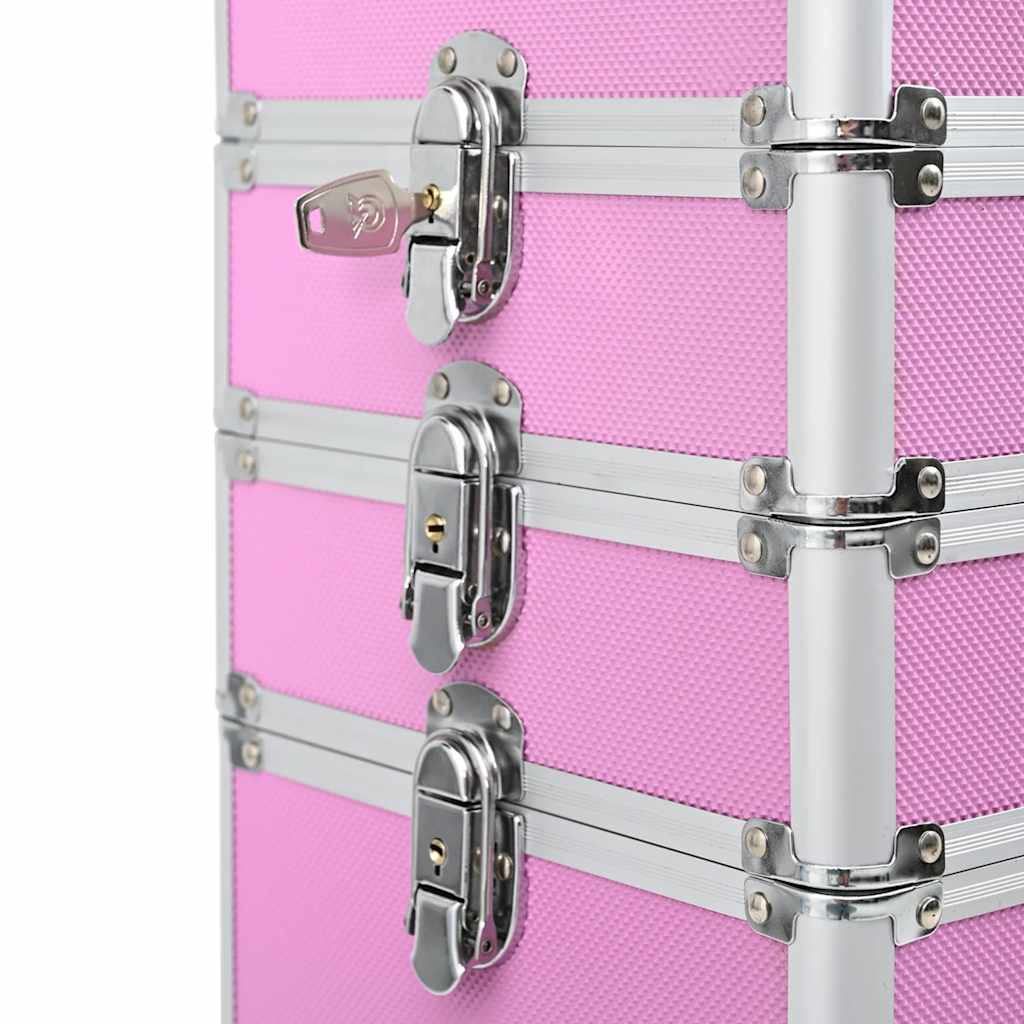 Sminketralle aluminium rosa