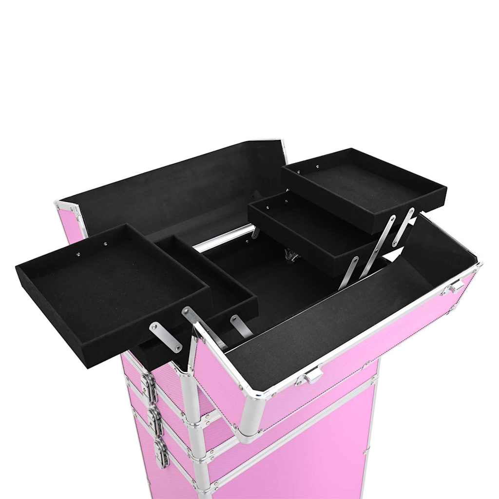Sminketralle aluminium rosa