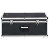 Oppbevaringskasser 2 stk svart aluminium