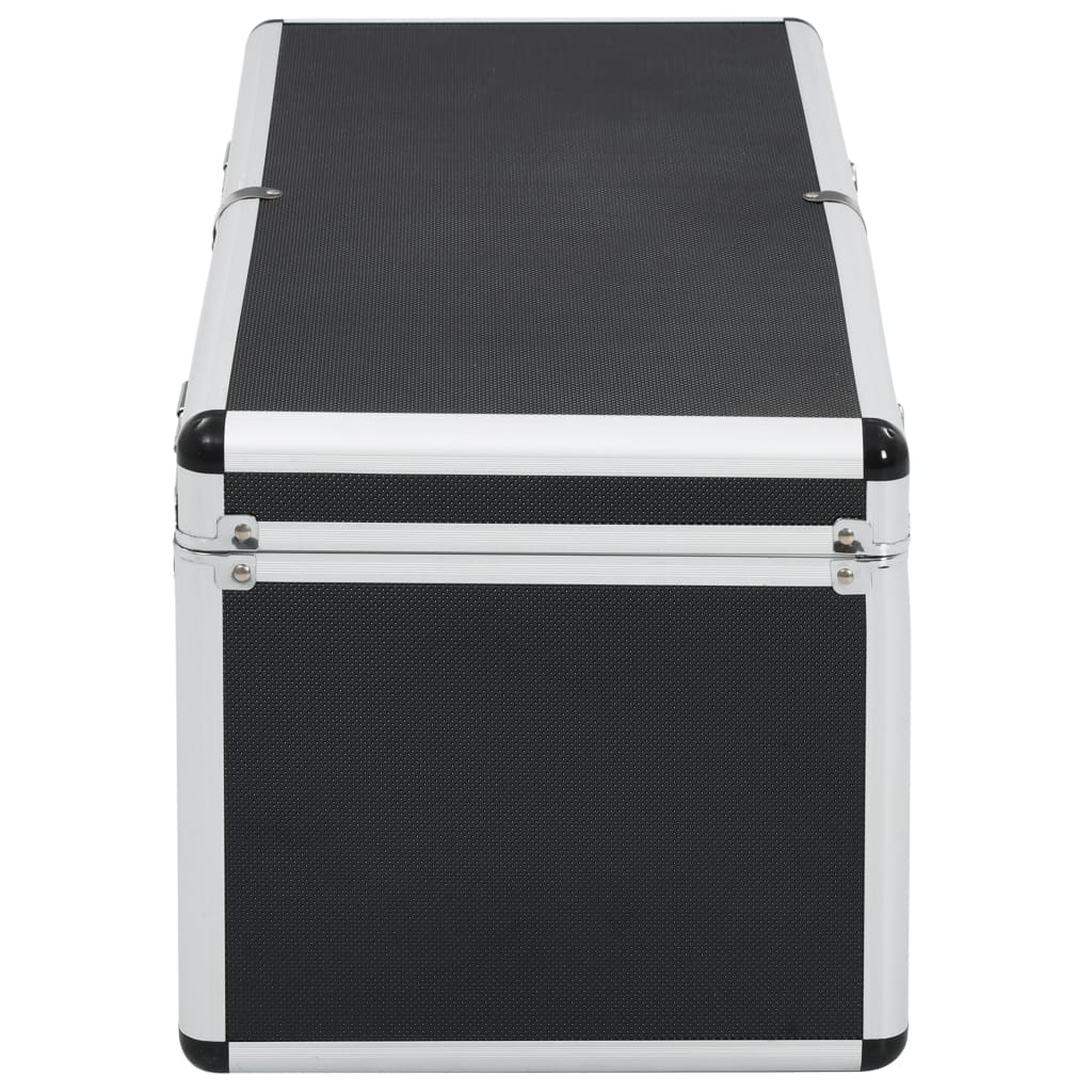 Oppbevaringskasser 2 stk svart aluminium