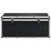 Oppbevaringskasser 3 stk svart aluminium