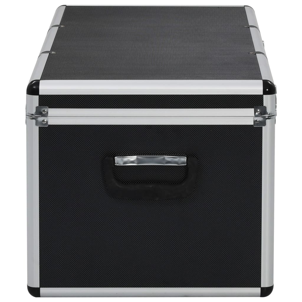 Oppbevaringskasser 3 stk svart aluminium