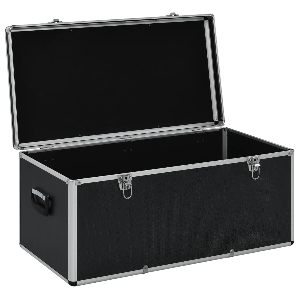 Oppbevaringskasser 3 stk svart aluminium