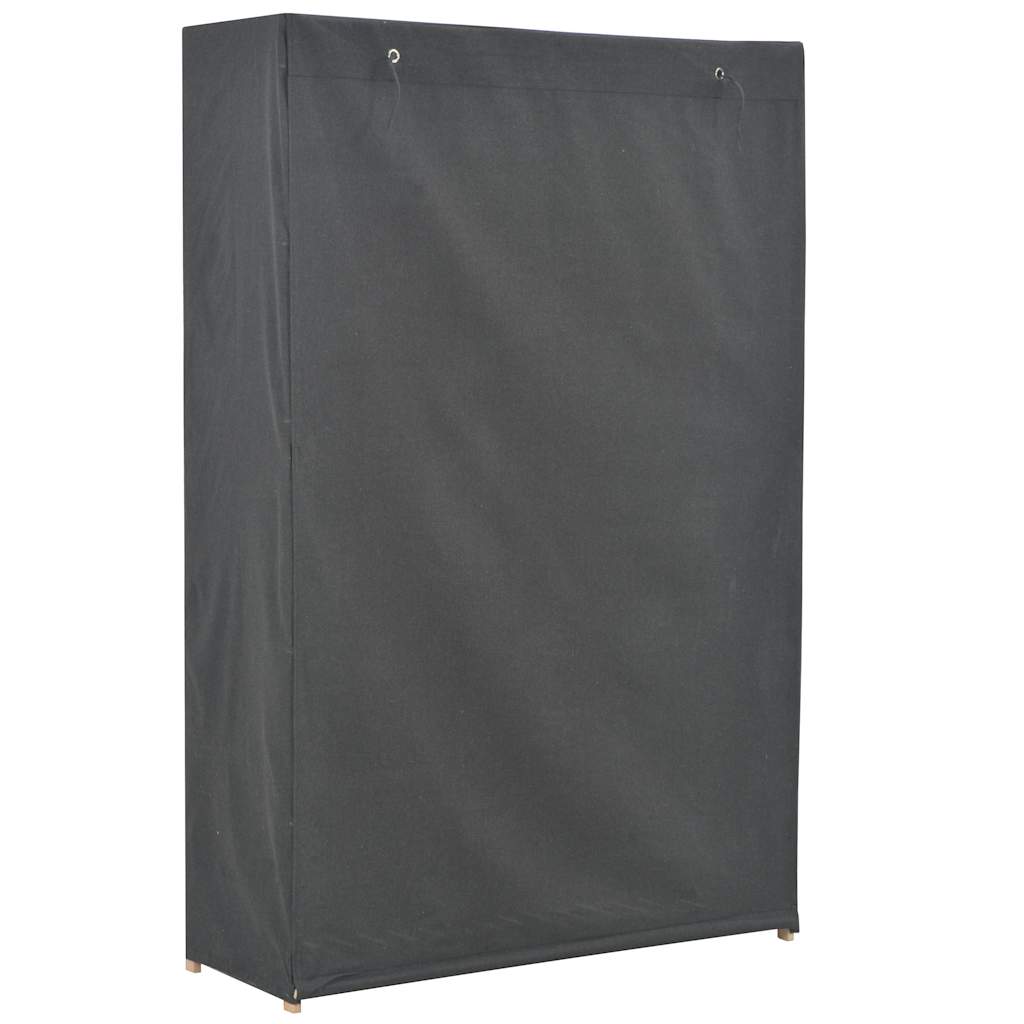 Garderobeskap grå 110x40x170 cm stoff vidaXL