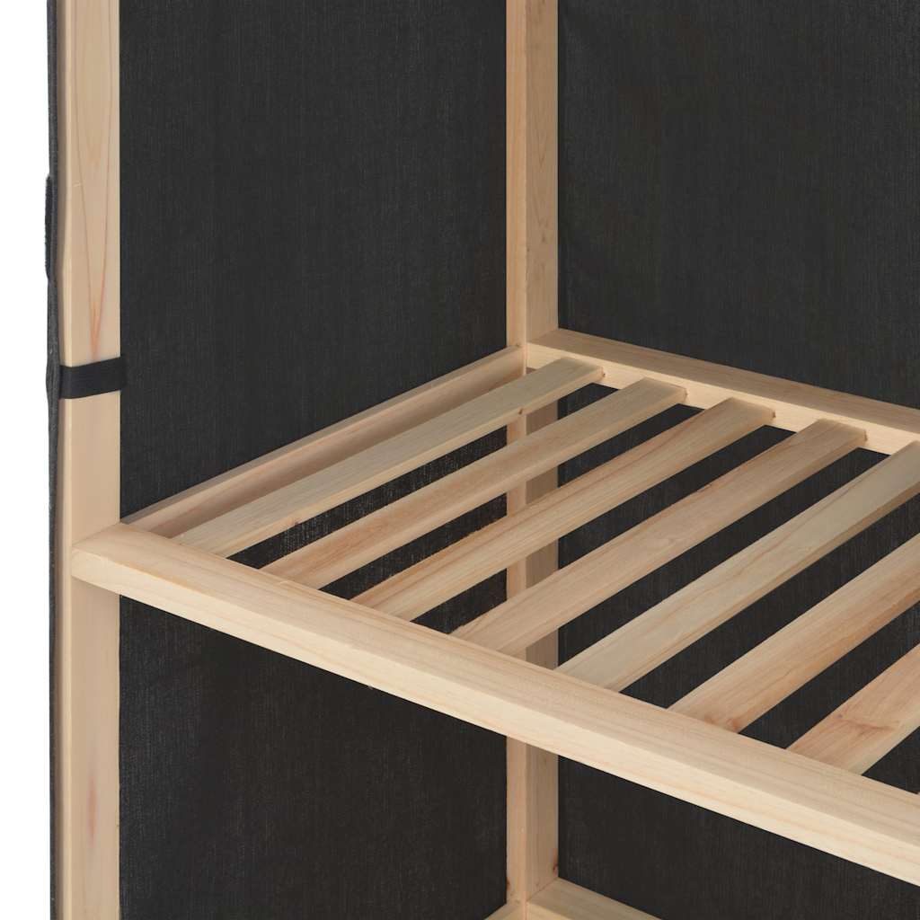 Garderobeskap grå 110x40x170 cm stoff vidaXL