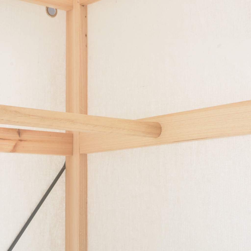 Garderobeskap hvit 79x40x170 cm stoff vidaXL