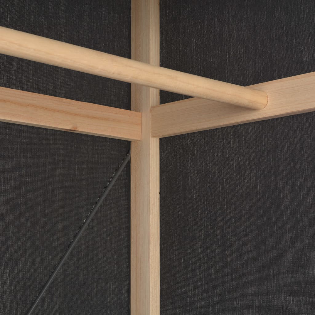 Garderobeskap grå 79x40x170 cm stoff
