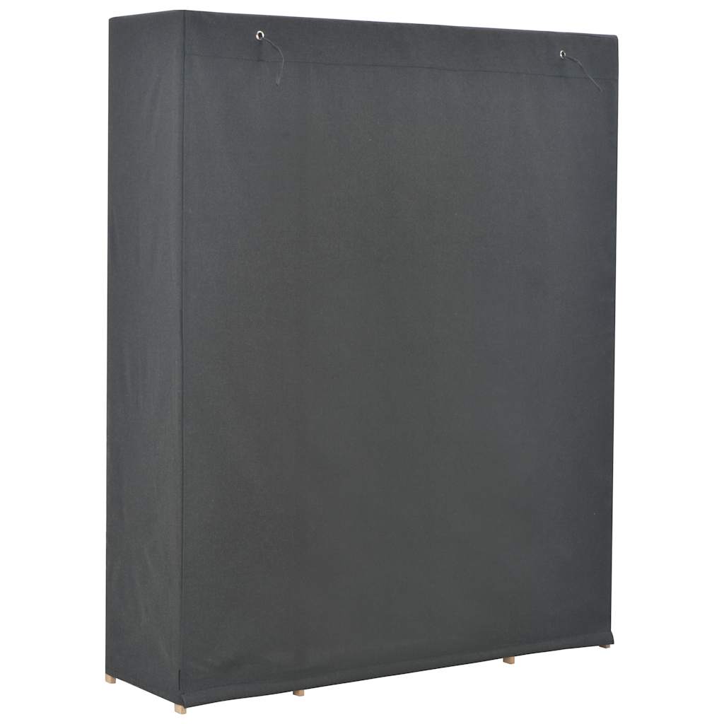 Garderobeskap grå 135x40x170 cm stoff vidaXL