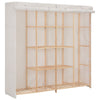 Garderobeskap hvit 173x40x170 cm stoff