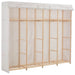 Garderobeskap hvit 200x40x170 cm stoff vidaXL