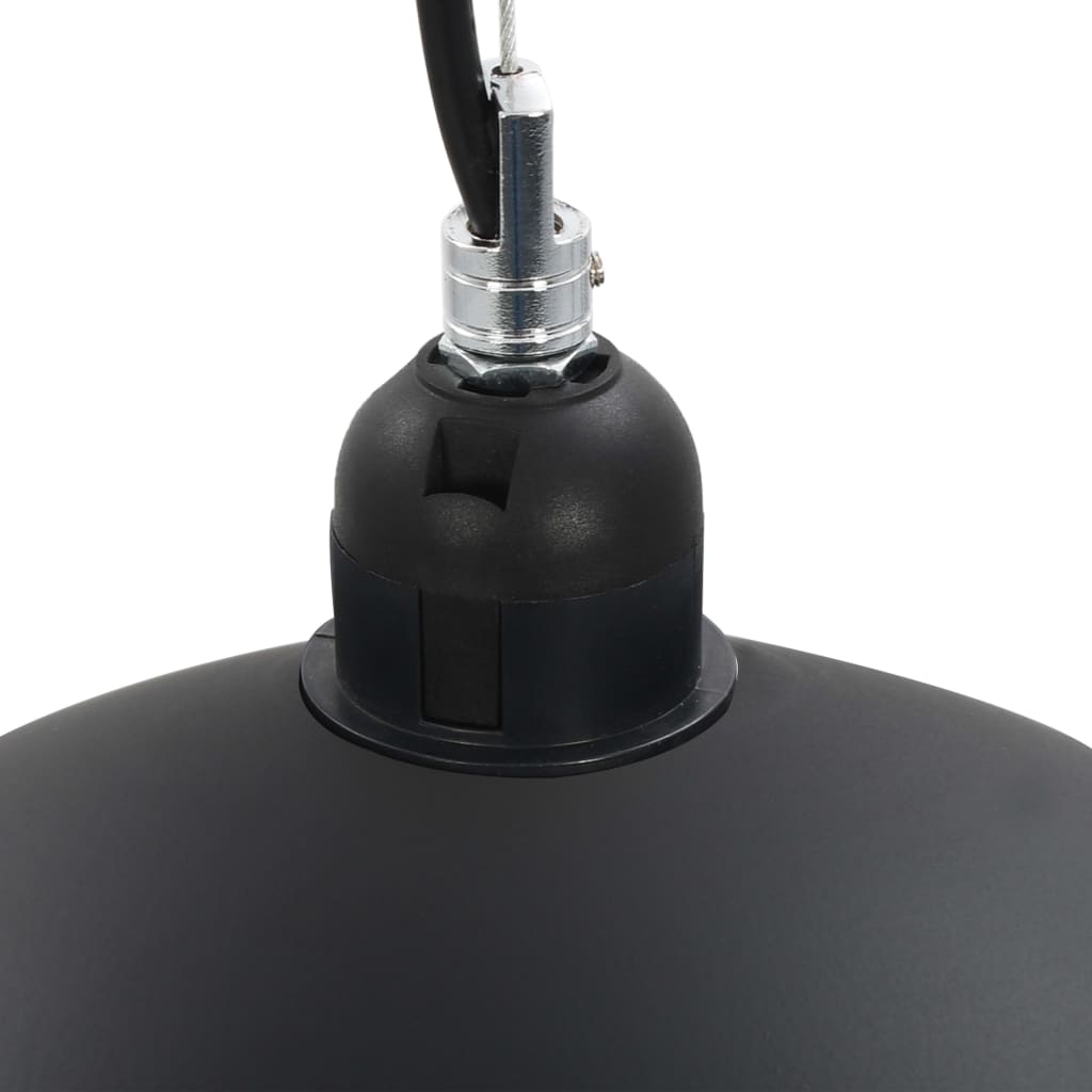 Taklamper 2 stk svart og gull halvkuleformet 50 cm E27