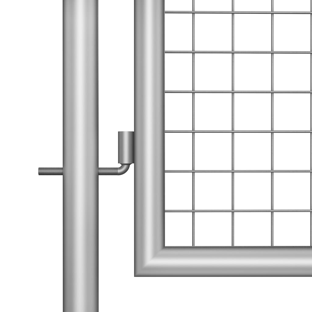 Hageport galvanisert stål 400x75 cm sølvfarget