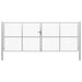 Hageport galvanisert stål 400x150 cm sølvfarget