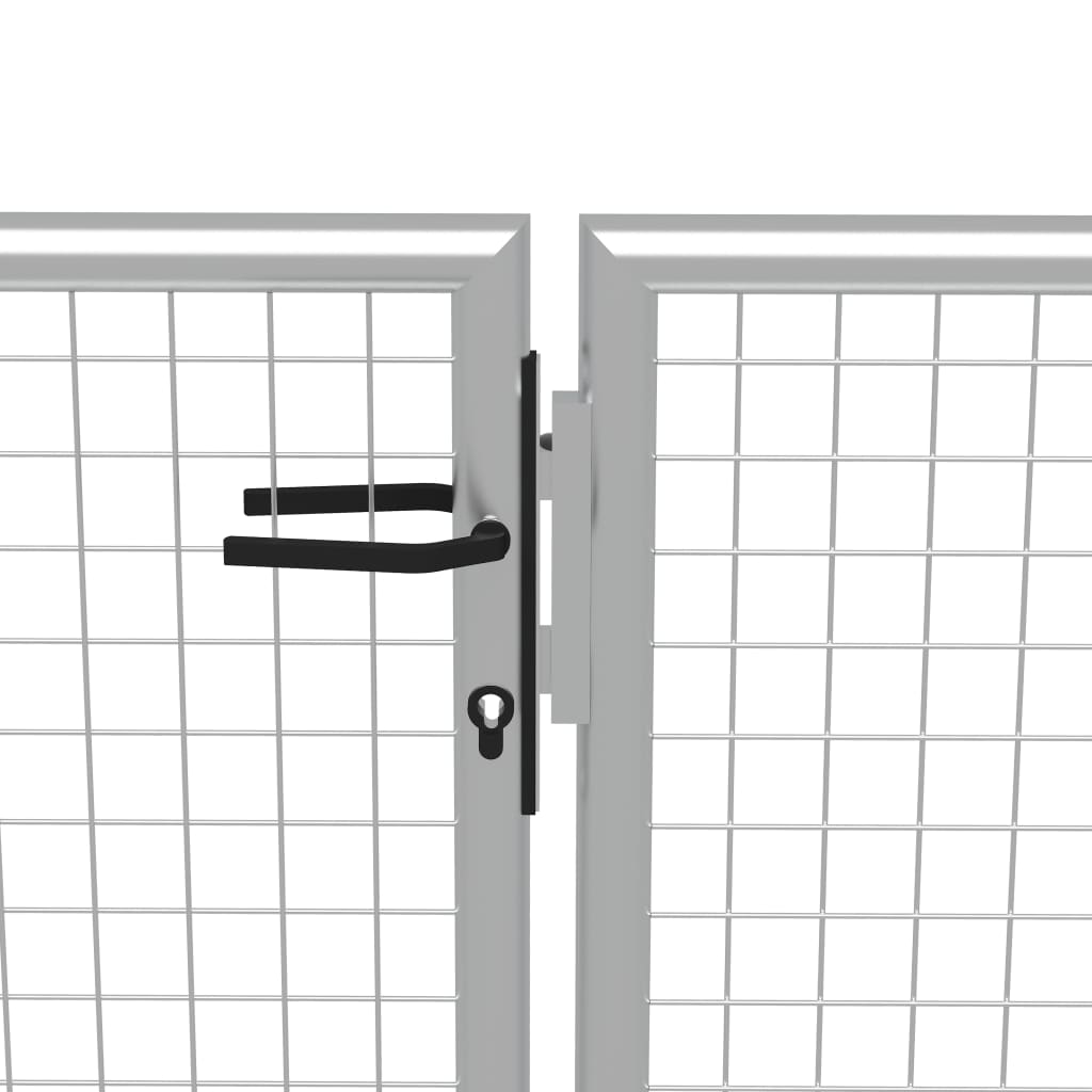 Hageport galvanisert stål 400x150 cm sølvfarget