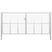 Hageport galvanisert stål 400x175 cm sølvfarget