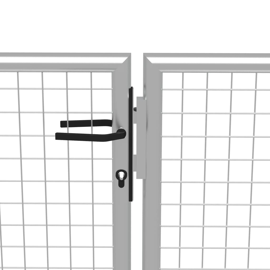 Hageport galvanisert stål 400x175 cm sølvfarget