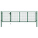 Hageport stål 350x100 cm grønn