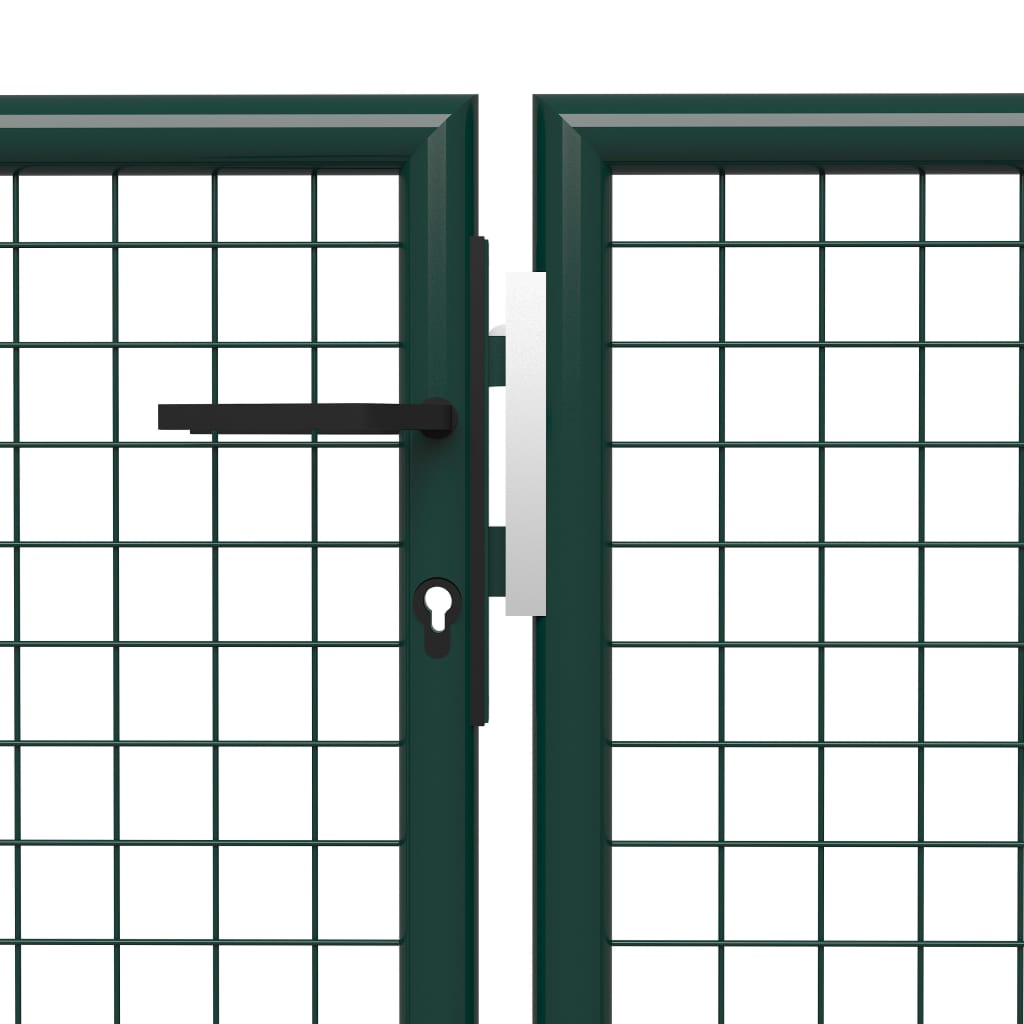 Hageport stål 400x75 cm grønn