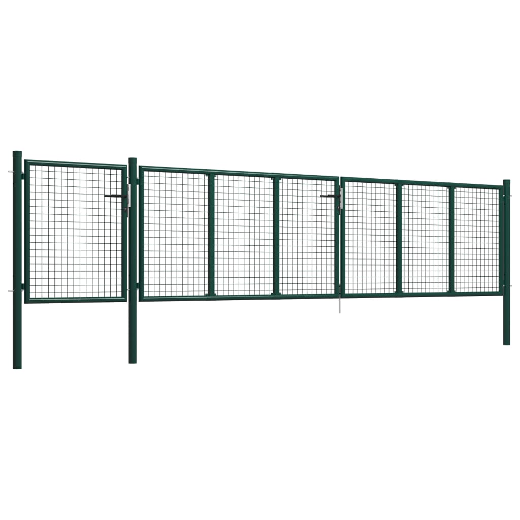 Hageport stål 500x75 cm grønn