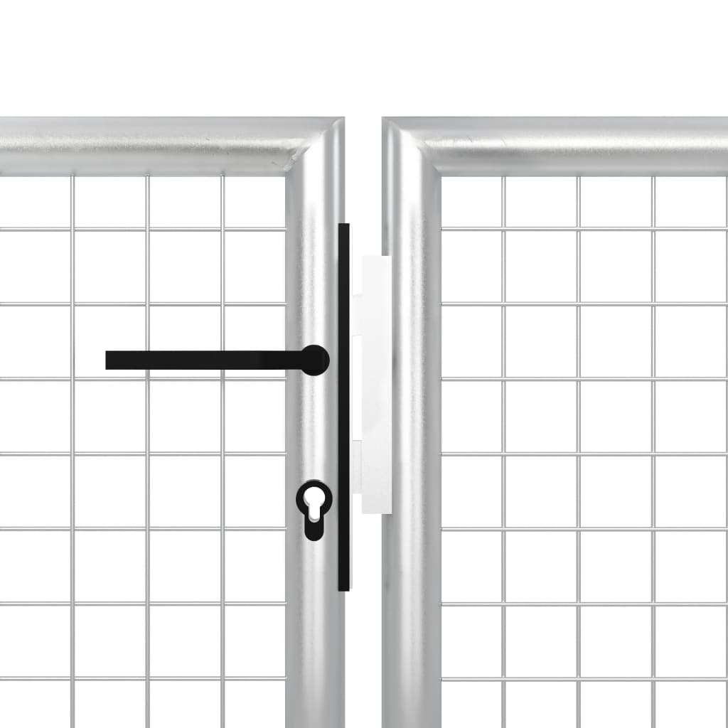 Hageport stål 350x75 cm sølvfarget