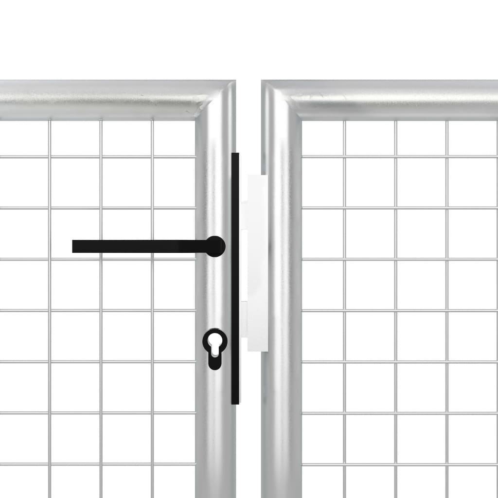 Hageport stål 500x150 cm sølvfarget