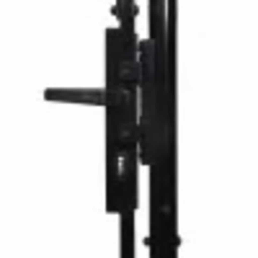 Dobbeldørsgjerdeport Woerden med spydtopp 400x149,5 cm